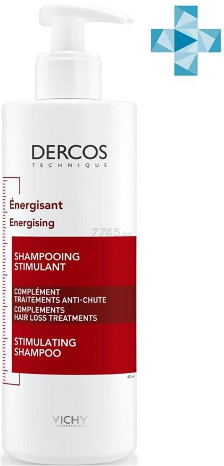 Шампунь VICHY Dercos Aminexil Тонизирующий Против выпадения волос 400 мл (3337871322243)